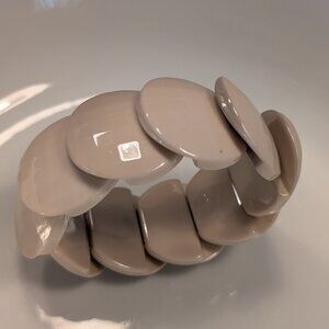 Millrace glass disc 1970's bracelet